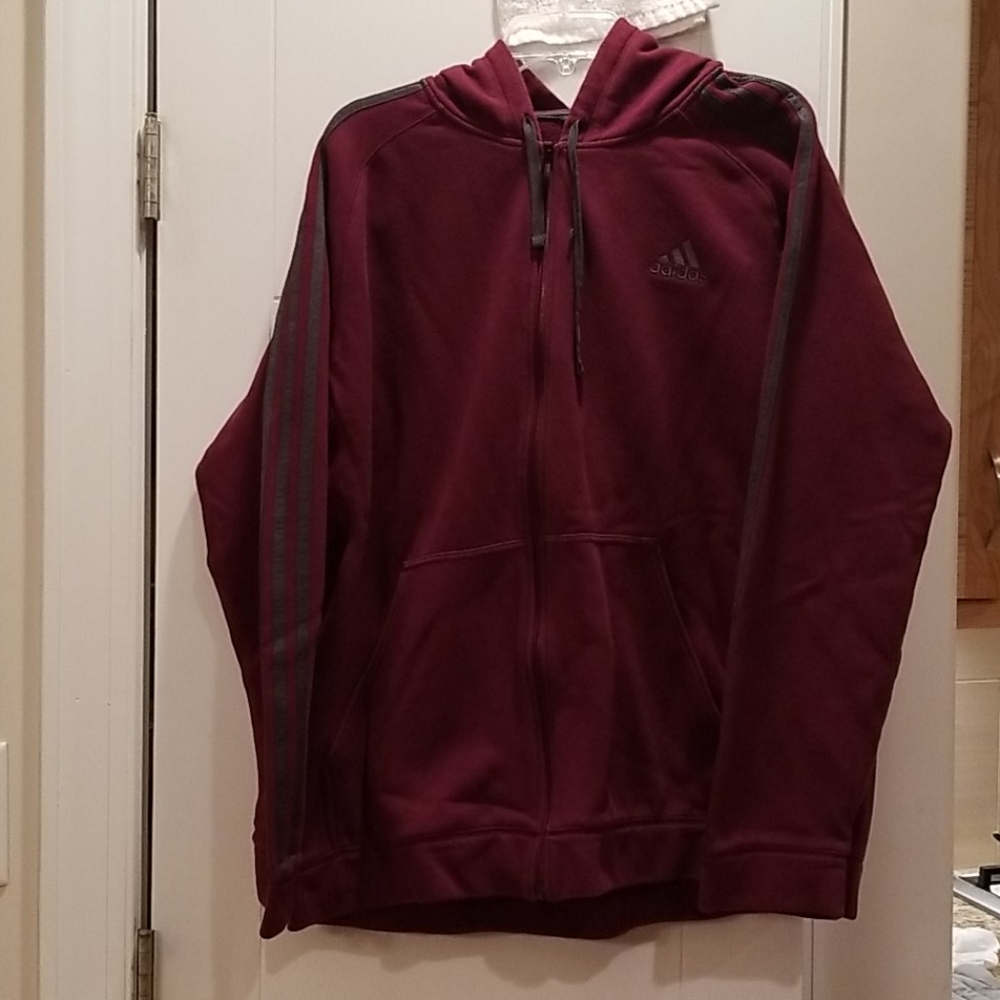 Adidas Sportswear 3 Stripe Hooded Track Top